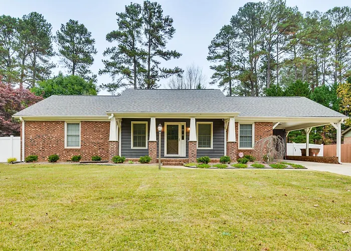 Walk To Parks & Town Square: Cary Home W/ Yard!
