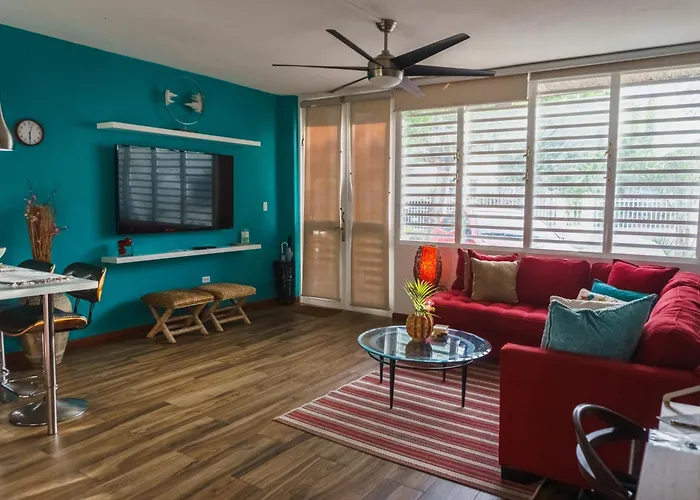 Cozybeach Large 1Bdrapt 50 Steps From Atlantic Ocean Private Street Between Ocean Park & Isla Verde 5 Mins From Airport