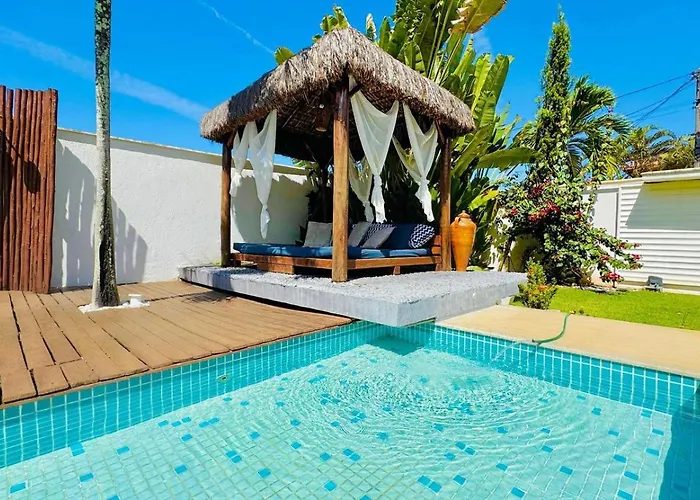 Maravilhosa casa de praia,cama balinesa