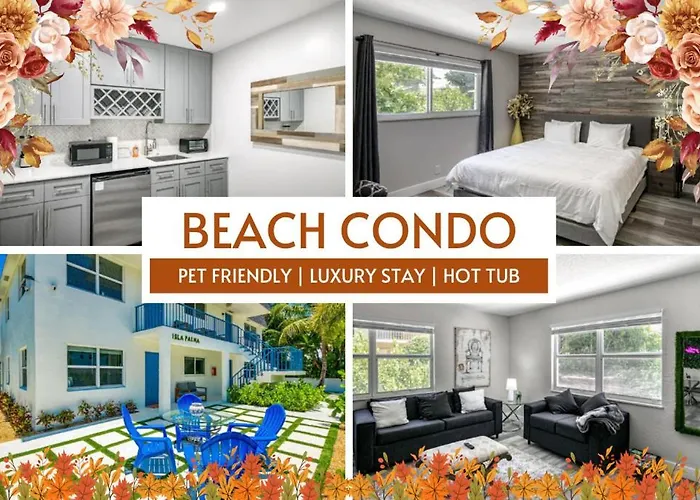 Pet Friendly Beach Condo With Hot Tub And Firepit