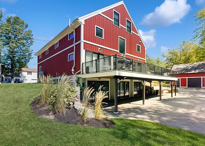 Red Barn & Blueberries
