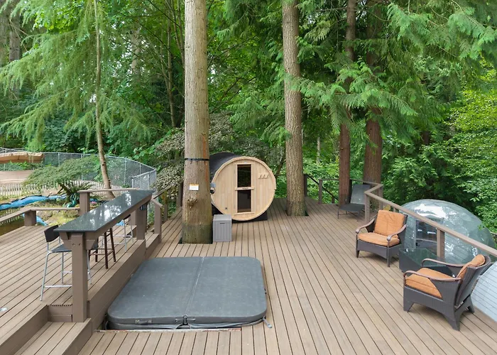 Garden Suite For 4, Hot Tub & Sauna Near Seattle