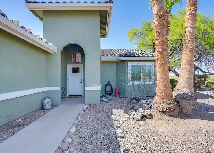 Backyard Oasis & Hot Tub: Mtn-View Wickenburg Home