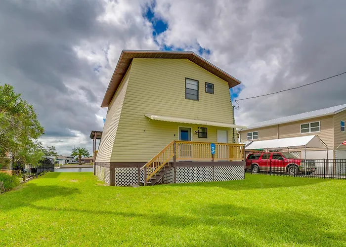 Hernando Beach Waterfront Home W/ Boat Dock & Deck