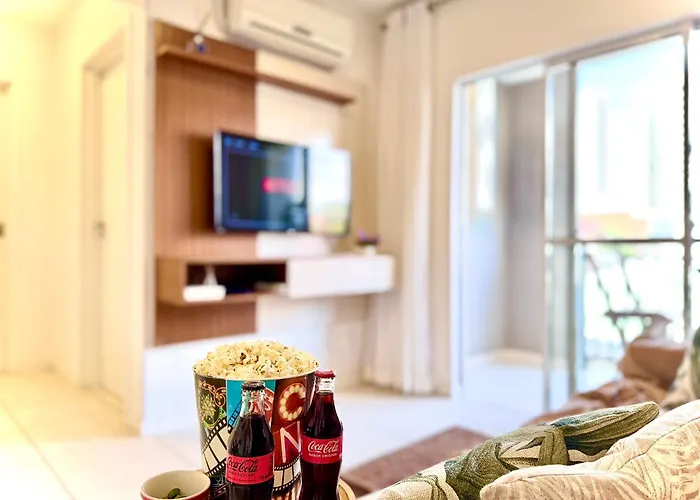 Apartamentos completos a 15min BETO CARREIRO com WI-FI CHURRASQUEIRA em CONDOMÍNIO com PISCINA portaria 24h Ideal para família