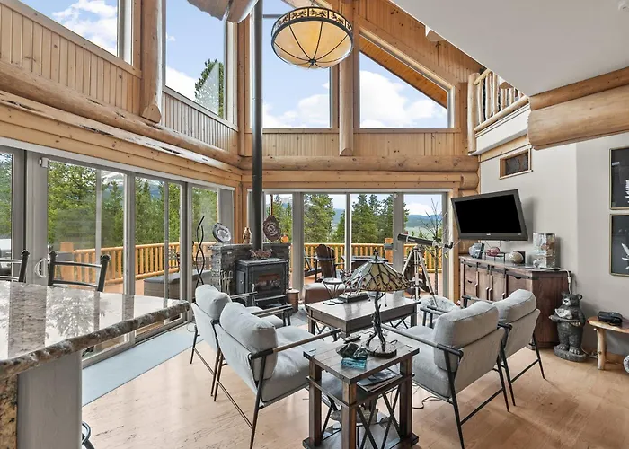 4Bd Log Home In Twin Lakes Amazing Views Pets Ok