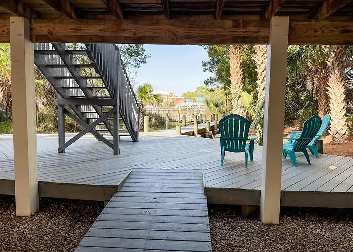 Canal Front Pet Friendly Boat Dock St George Island-Beach Access