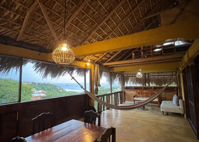 Cabana Con Vista Al Mar Y Wifi Starlink En San Agustinillo