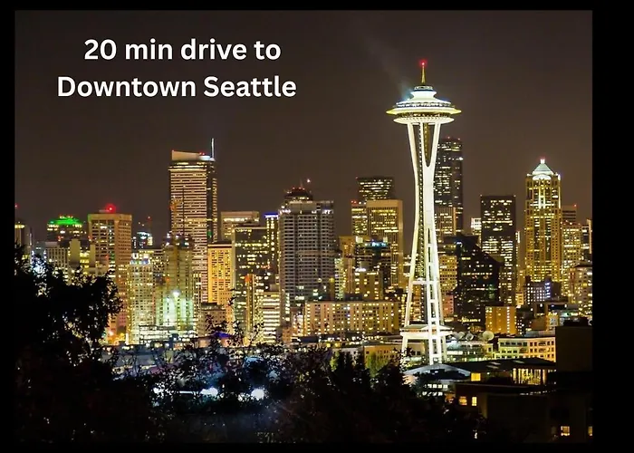 Dt Stylish & Newly Renovated Home 2Br Sea Tac 6 Miles With Ac