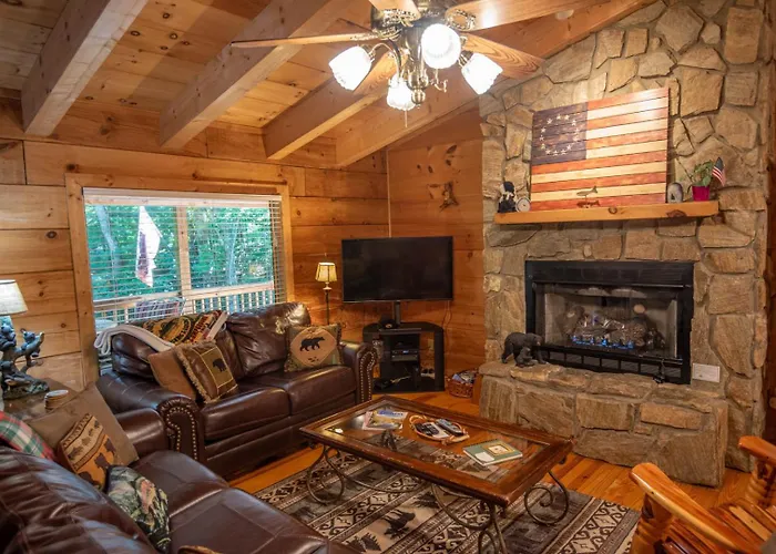 Updated Cabin With 2 Primary Suites, Hot Tub, Spacious Covered Porch