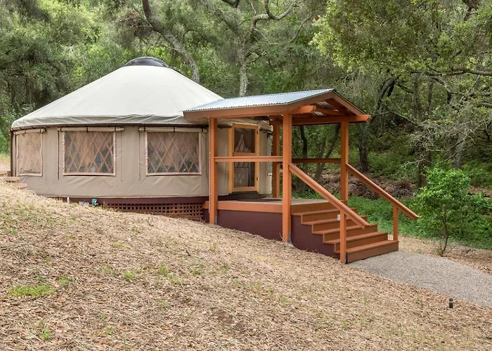 Elegant Yurt Tucked Beneath Oak Trees On Southern California Ranch