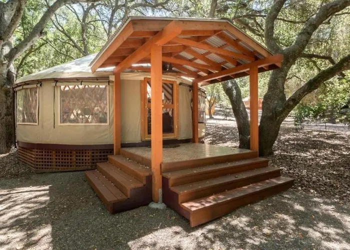 Cozy Romantic Yurt Rental In Woodlands Near California Beach Town Of Cayucos