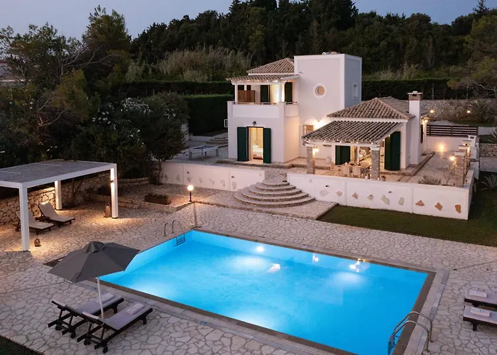 Beachfront Villa Victoras - With Private Beach