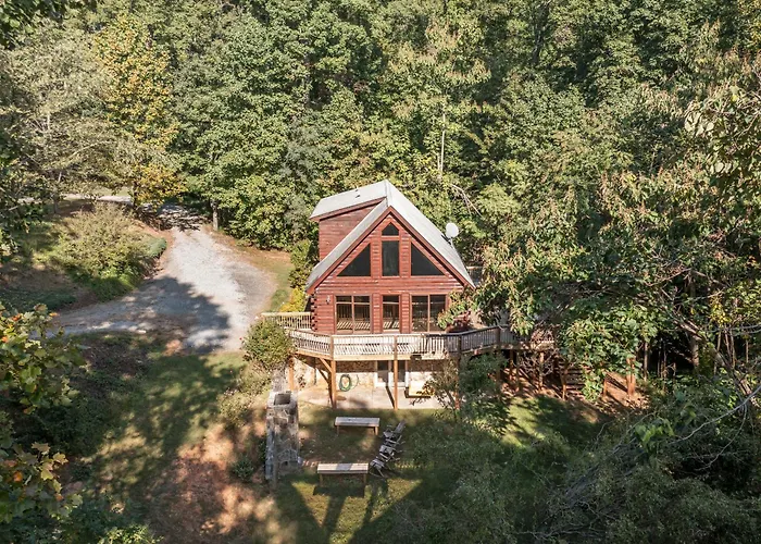 Grants Mountain Log Cabin Hot Tub Outdoor Fireplace 45 Minutes To Asheville