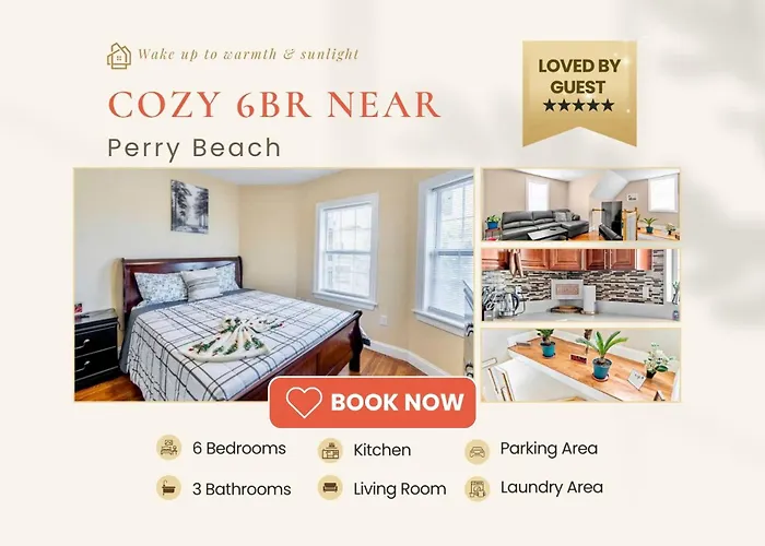 Spacious 6Br Quincy Apt - Balcony, Kitchen, Laundry, Near Beach & Red Line 555