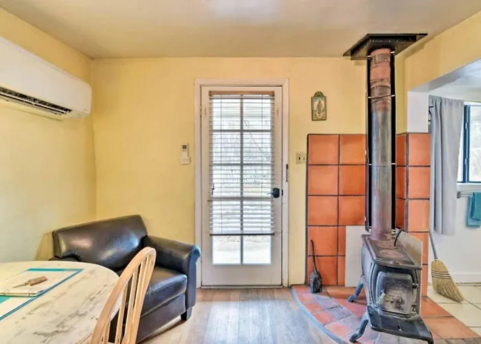 Charming Log Cabin Rental On Eco-Farm Near Taos Ski Valley
