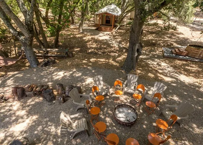 Tranquil Yurt Rental For Two With Soothing Interior On Ranch Near San Luis Obispo