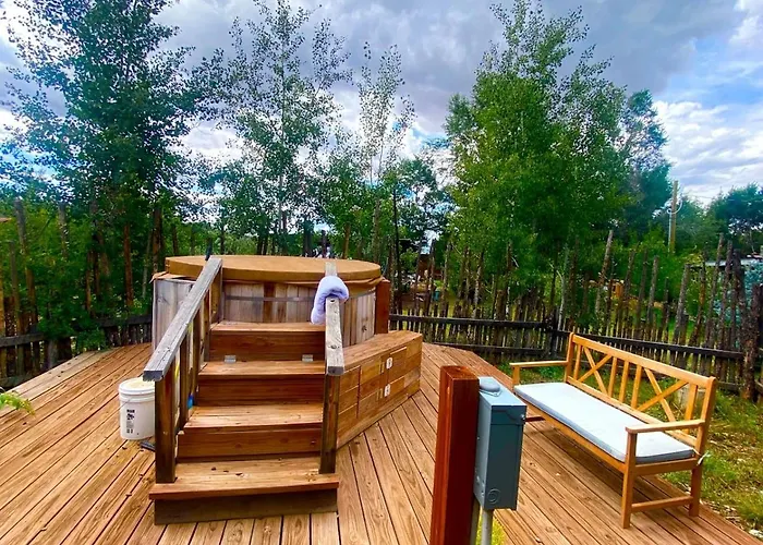 Charming Log Cabin Rental On Eco-Farm Near Taos Ski Valley