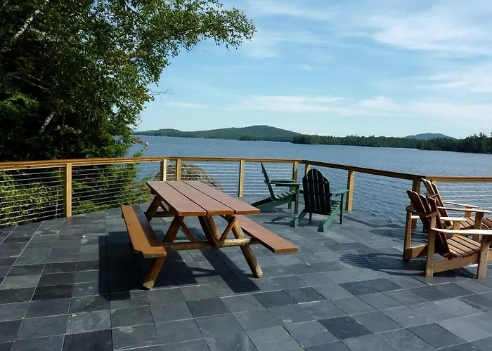 Stunning Waterfront Cabin With A Boathouse On Tupper Lake In New York