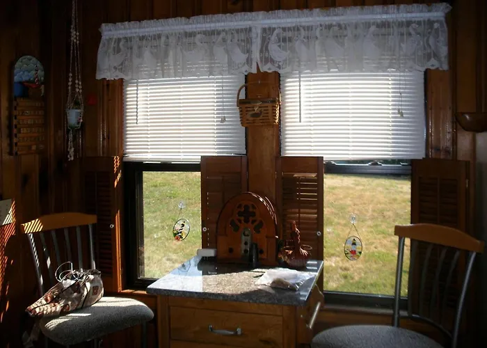 Rustic Lakefront Cottage Rental For Four On Randall Lake, Michigan