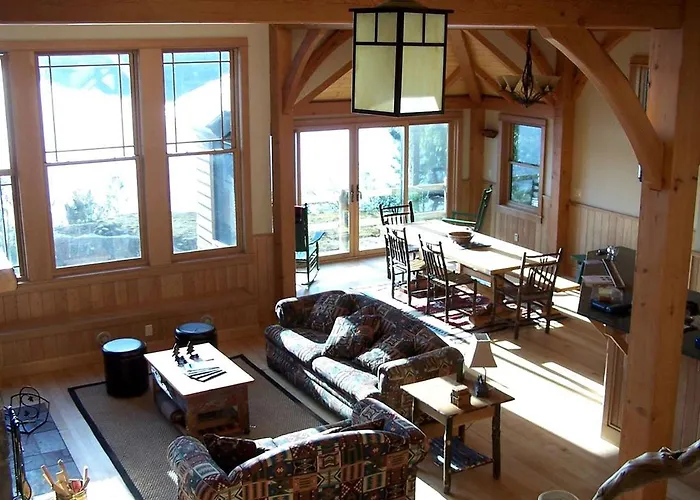 Stunning Waterfront Cabin With A Boathouse On Tupper Lake In New York