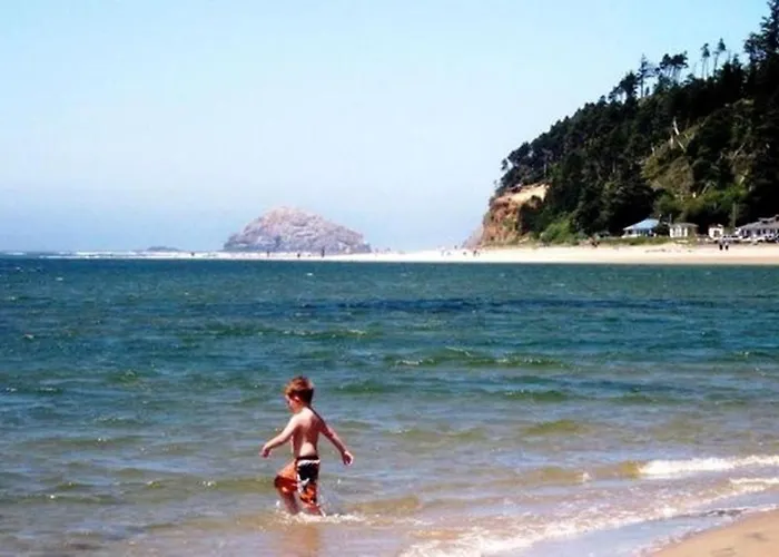 Rustic Oceanfront Cottage Rental On Netarts Bay Near Tillamook