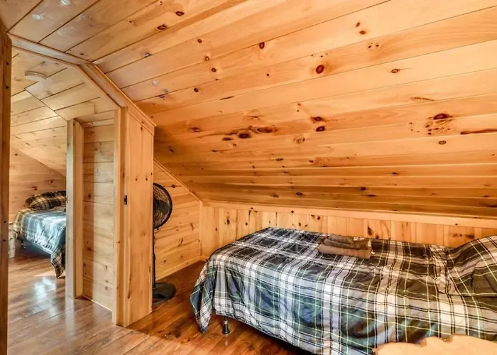 Two-Story Cabin Camping On Ranch In The Adirondacks Of Upstate New York