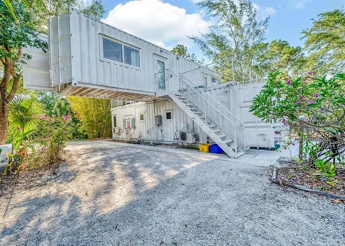 Upcycled Shipping Containers Transformed Into A Glamping Home For A Unique Florida Vacation