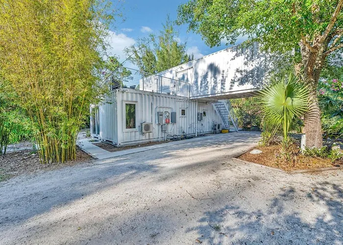 Upcycled Shipping Containers Transformed Into A Glamping Home For A Unique Florida Vacation