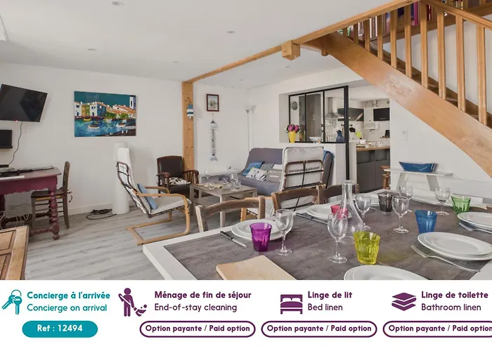 Maison Avec Acces Privatif Direct A La Plage Pour 6