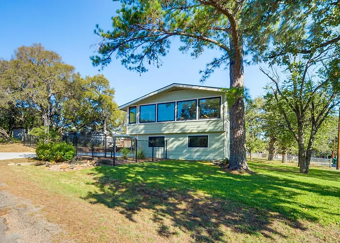 Panoramic Lake Views! Elegant Marble Falls Home