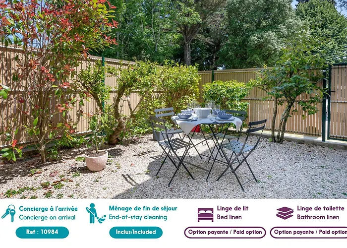 Rez-De-Jardin Pour 3 Personnes Proche De La Plage