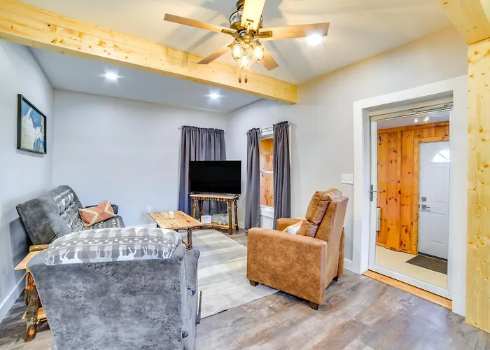 All-Season Seney Home W/ Private Yard & Fire Pit!
