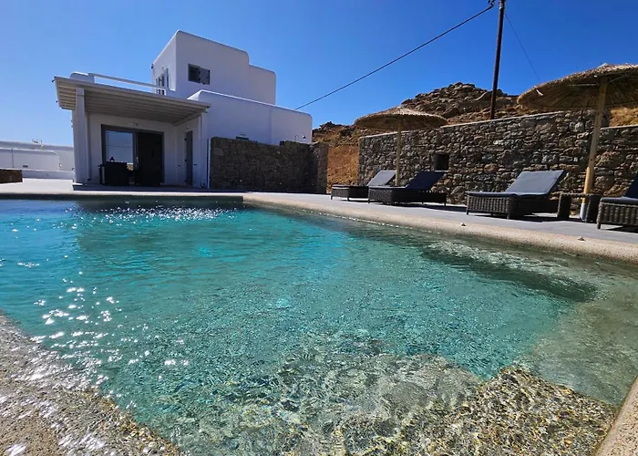 Aether Mykonos 3Br Villa With Serene Port & Town Views
