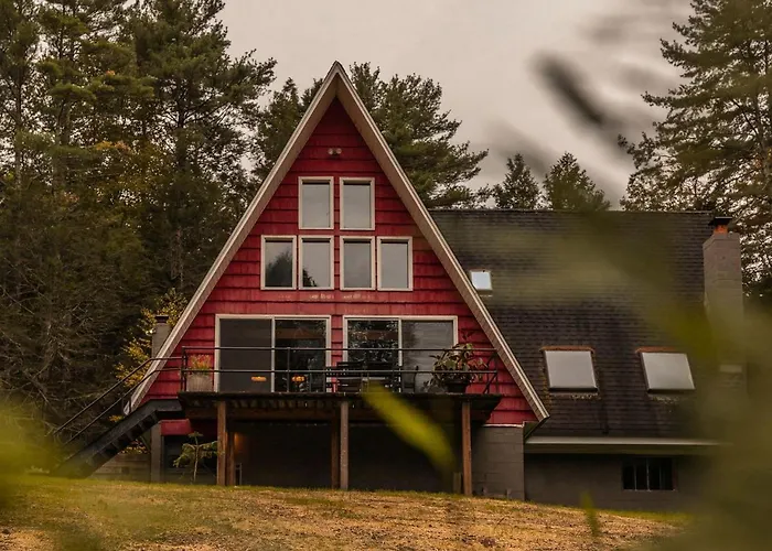 Stunning A-Frame Cabin Rental In The Catskills Near Albany, New York