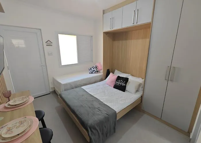 Apartamento No Centro De Mongagua, Perto Da Praia E Com Ar Condicionado !