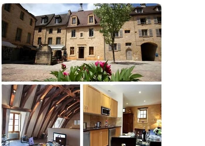 Le Grenier Du Chapitre Son Loft Avec Les Poutres Et L'Appartement Une Chambre Sans Les Poutres