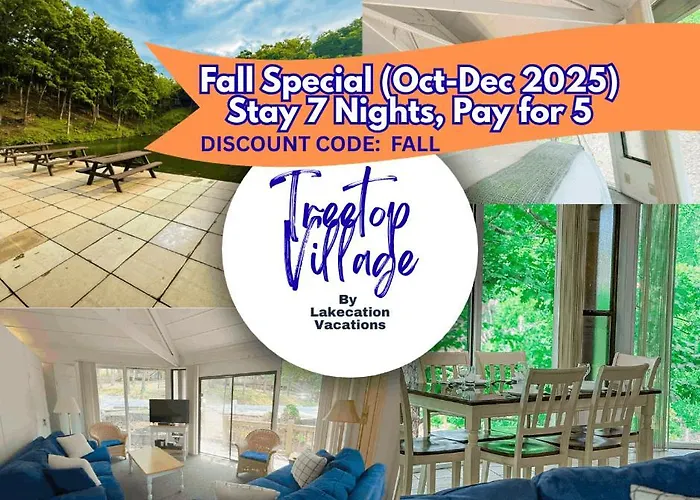 Treehouse Treetop Vllage57-3Bed3Bapools-8Pp