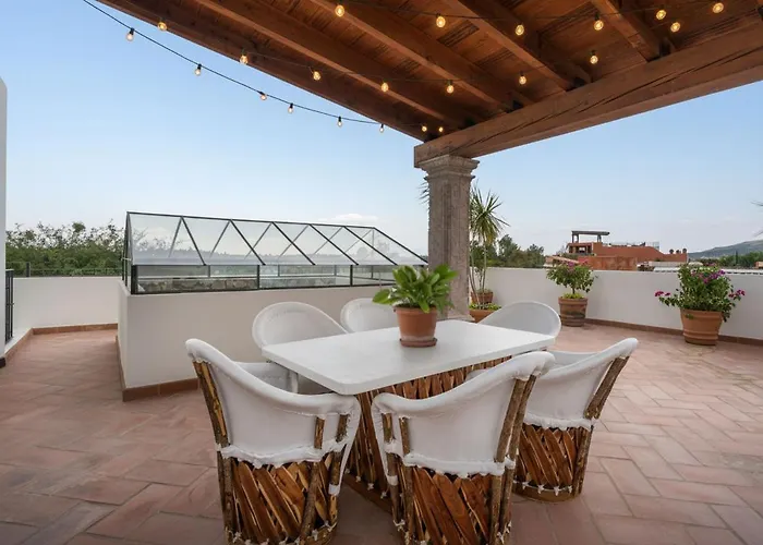 Casa Del Palmar, Elegant 3Br Home With Rooftop In Centro San Miguel