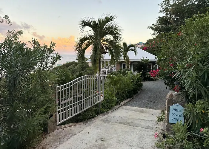 Blue Pearl Villa In St John Usvi - Breathtaking Ocean Views, Private Pool, Backup Power, Air Conditioning, Gated