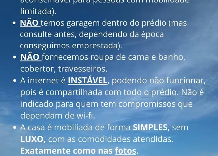 Apt com vista para o mar e churrasqueira