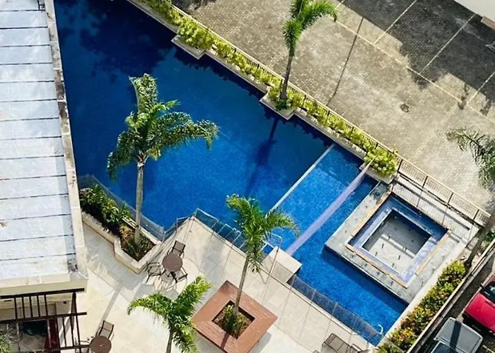 Flat Hotel Samba, 5KM da Praia da Barra, 2km Jeunesse Arena, enfrente ao Projac, 1km do Rio Centro