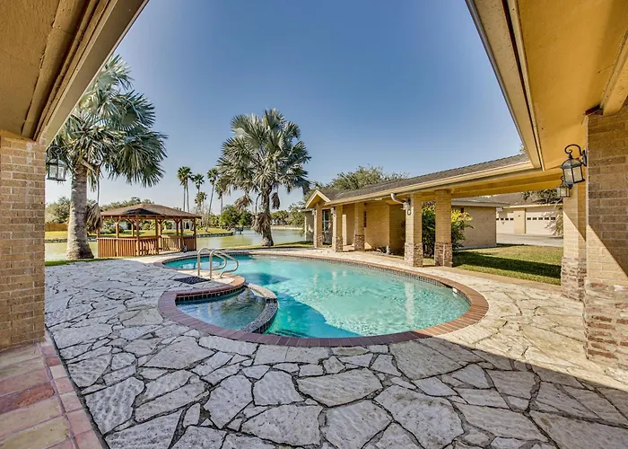 Pool & Game Room: Waterfront Harlingen Home