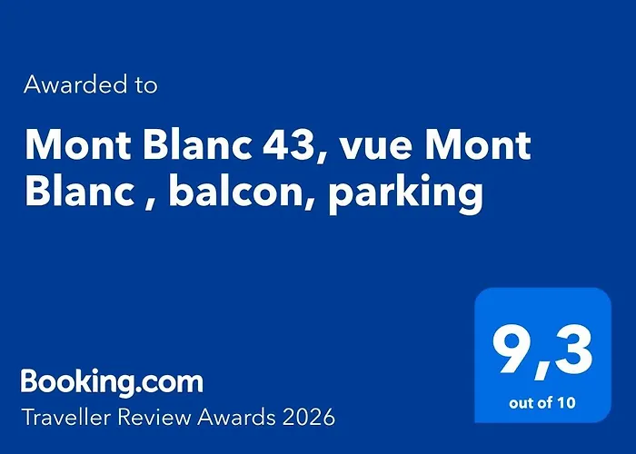 Mont Blanc 43, Vue Mont Blanc , Balcon, Parking