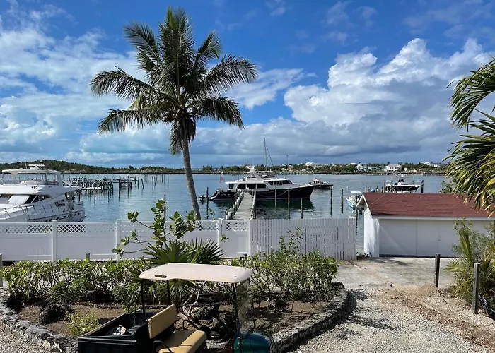 Easy Breezy - Waterfront Beach Bungalow With 150 Foot Dock On Guana Cay And Waterside Pergola