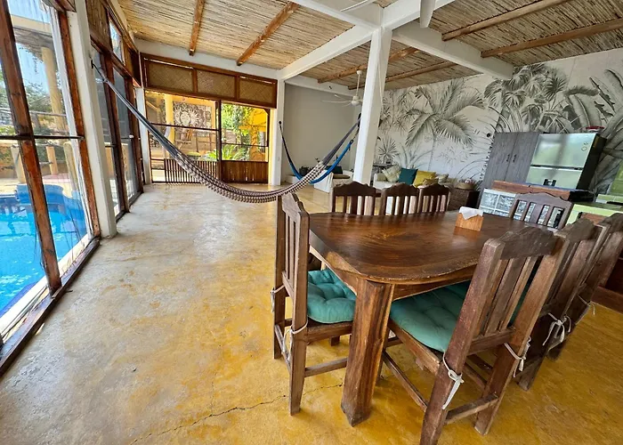 Refugio Tropical Con Alberca, Wifi Starlink Y Vista Al Mar