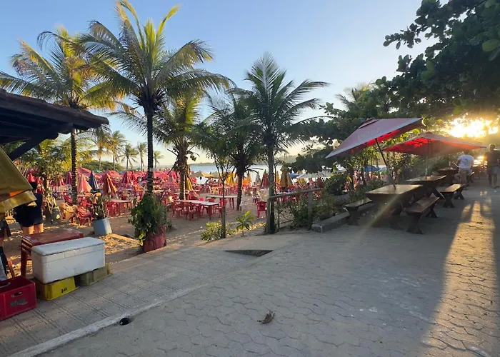 Suíte pé na areia vista para o mar