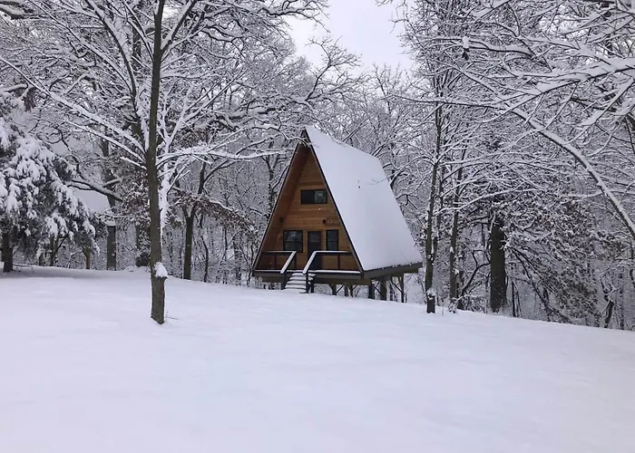 Running Spring Retreat-Cozy Forest A-Frame Near Bentonville