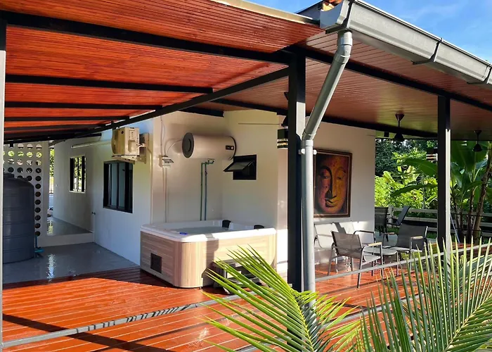 Private 2 Bedrooms Villa Near Waterfall In Khao Lak-Terrace Large Bubble Jacuzzi