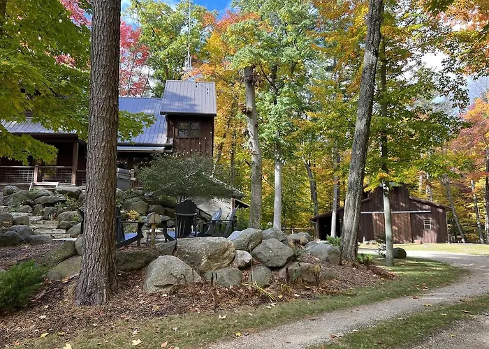 Forest Cabin Near Kohler Andrae With Hot Tub